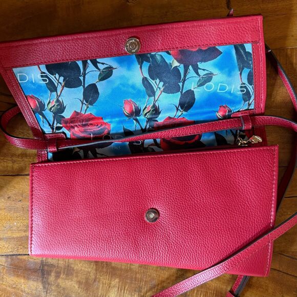 Lodis 1965 Americano Crossbody Bag Clutch Red - Picture 11 of 16